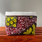 brown zippered knitting bag