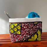 zippered knitting project bag