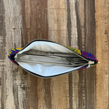 inside leafy reusable cutlery pouch