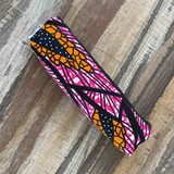 reusable pink utensil pouch