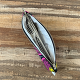 inside pink yellow reusable cutlery pouch
