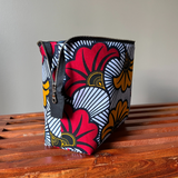 red yelllow floral project bag