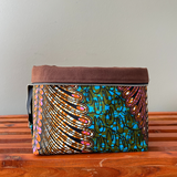 zippered teal project bag