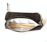 brown cases for utensils