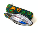 green long pencil pouch