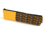 yellow knitting needle case