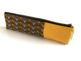 yellow long pencil case