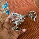 Beaded Wire Chicken Egg Cup Holder | Thrifty Upenyu