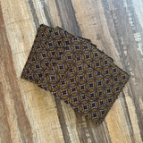 brown floral coasters