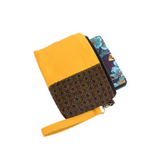 shweshwe large zipper pouch