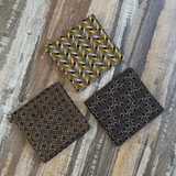 brown shweshwe coaster set
