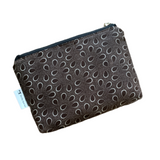 brown small zipper pouch