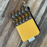 coin purse for men yellow canvas