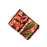 coral small zipper pouch for purse