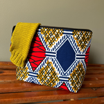 geometric knitting project bag