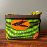 bird knitting project bag