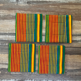 green kente coasters