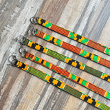 african kente print lanyards