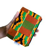 kente pouch held in hand