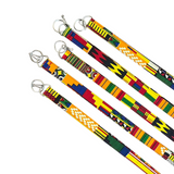 kente patchwork lanyard