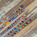lanyards for keys kente blue