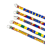 lanyard for keys blue kente