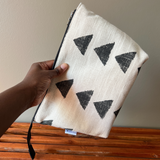 mudcloth zipper project bag