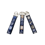 navy african keychain