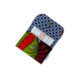 business card holder open with card