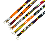 patchwork african fabric lanyard
