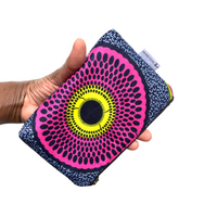 pink circles pouch