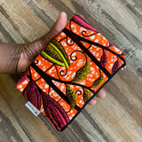 botanical print pouch