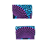 purple african fabric credit card holder