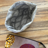 Purple Large Knitting Storage Project Bag - African Fabric | Thrifty Upenyu