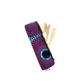 purple utensil pouch