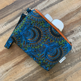 black peacock purse