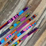 teacher lanyard purple kente