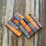 blue cloth coaster set