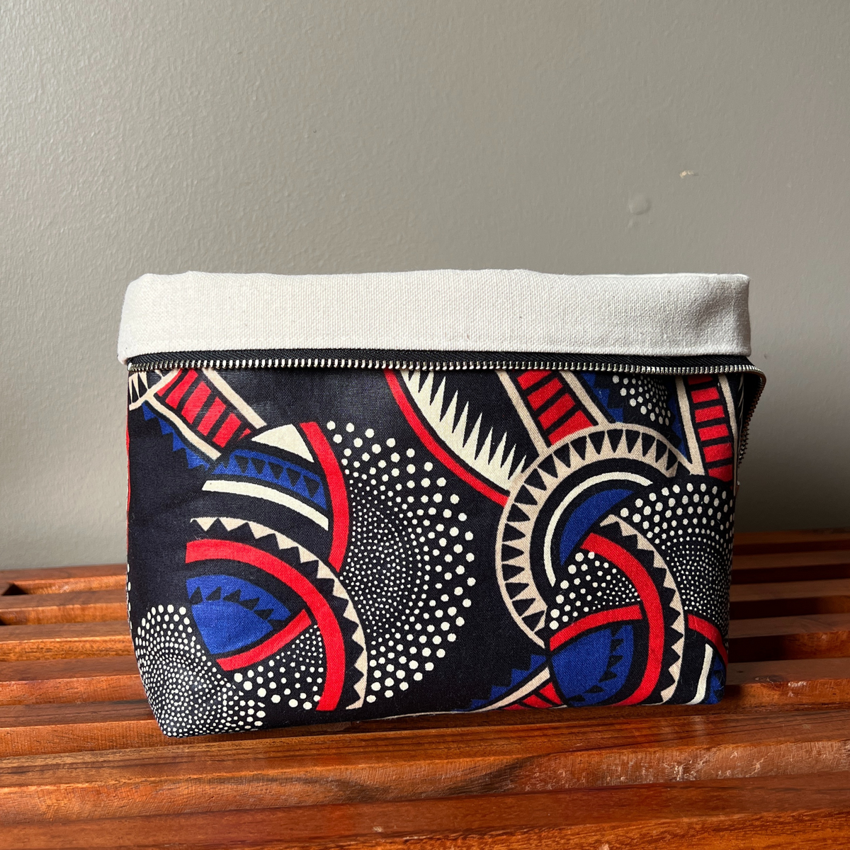 African Print Makeup Bag