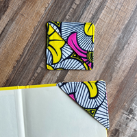 pink yellow floral bookmark