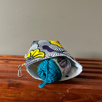 floral yarn sack