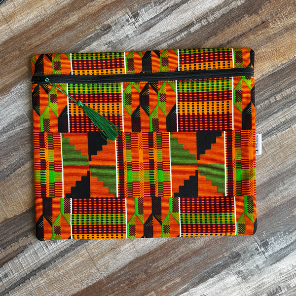 kente project bag for hand embroidery