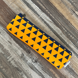 navy yellow pencil pouch