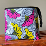 floral knitting project bag