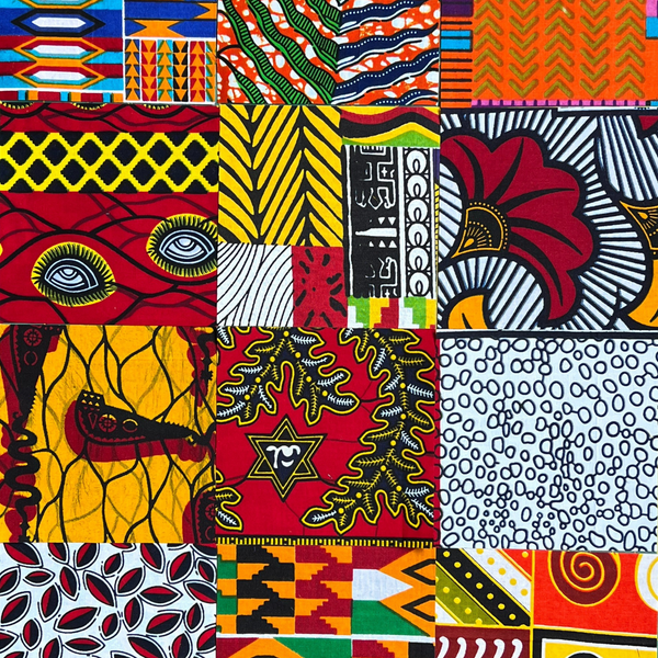 African 5 inch quilting squares