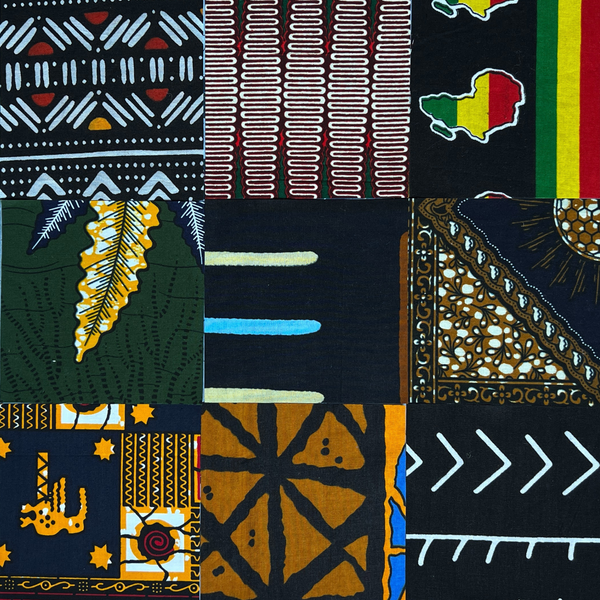 African 5 inch quilting squares