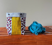 folded down yarn sack