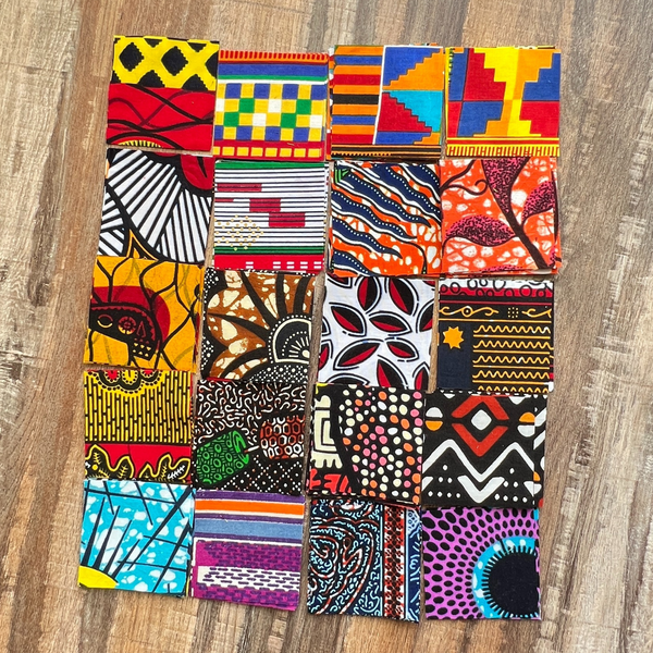 African 2.5 inch quilting squares
