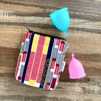 kente menstral cup pouch