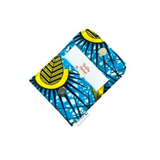 blue yellow slim business card wallet